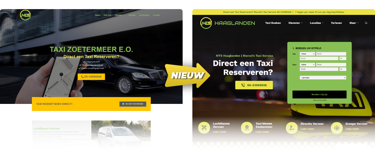 Een mooie nieuwe website