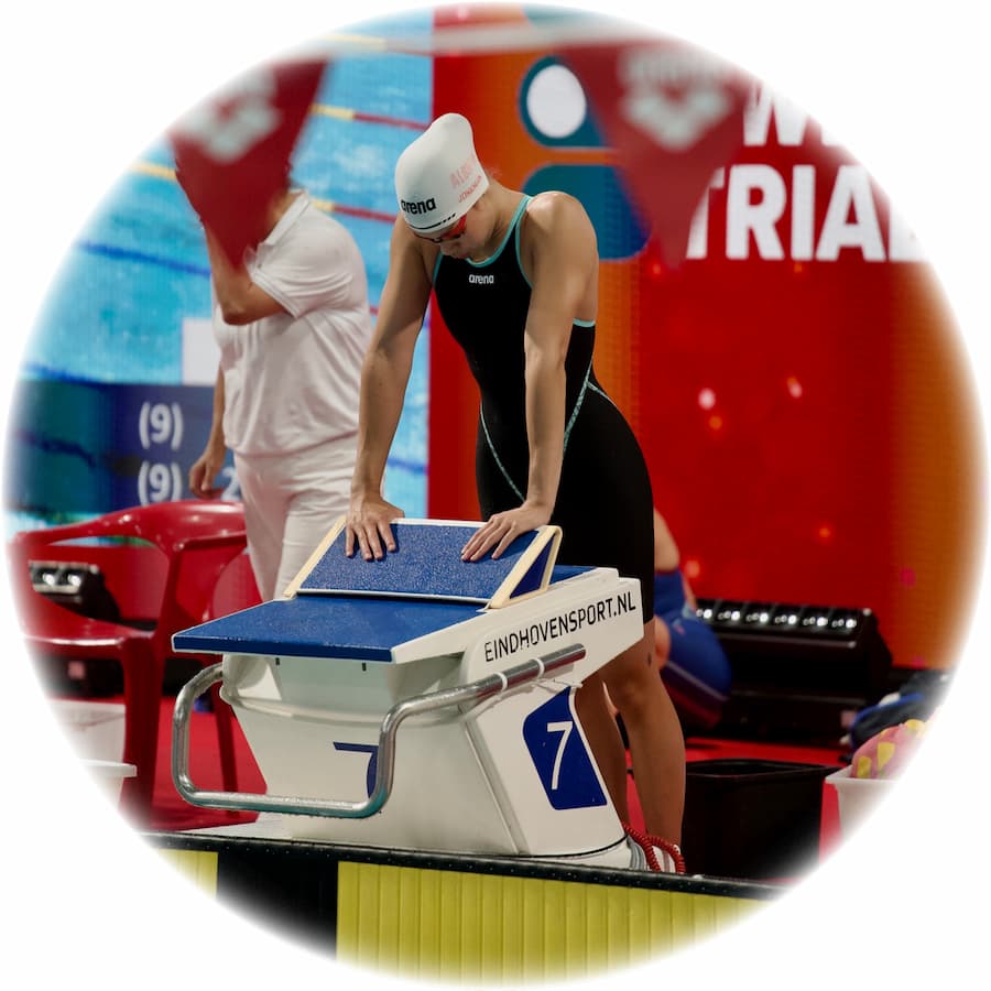 Megan Jonkman European Swimming Trials Megan Jonkman tijdens de European Swimming Trials